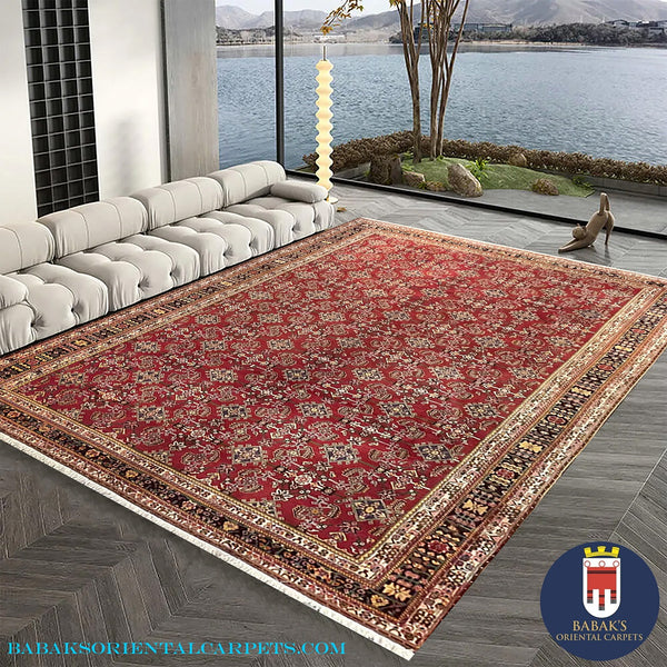 15274-Sarough Hand-Knotted/Handmade Persian Rug/Carpet Traditional