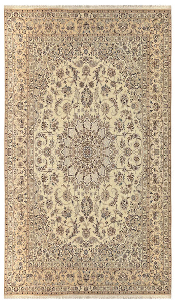 14581 - Nain Persian Hand-Knotted Authentic/Traditional Carpet/Rug/ Size: 8'6" x 5'5"