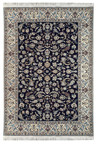 15059 - Nain Persian Hand-Knotted Authentic/Traditional Carpet/Rug Signed-Piece/ Size: 6'3" x 4'3"