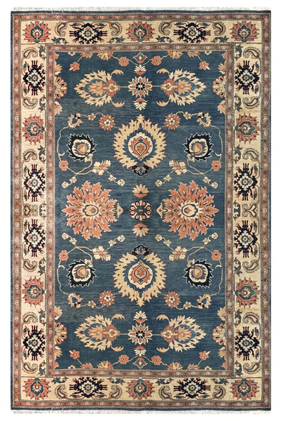 15069 - Royal Chobi Ziegler Afghan Hand-Knotted Contemporary/Modern Carpet/Rug/ Size: 9'6" x 6'3"