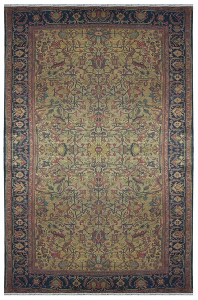 17839-Tabriz Antiqe 1890-1920 Hand-Knotted/Handmade Persian Rug/Carpet Traditional Authentic Size: 6'6" x 4'2"