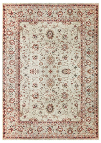 19245-Chobi Ziegler Hand-Knotted/Handmade Afghan Rug/Carpet Tribal/Nomadic Authentic/ Size: 9'9" x 6'11"