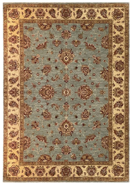 19281-Chobi Ziegler Hand-knotted/Handmade Afghan Rug/Carpet Traditional Authentic/ Size: 8'0" x 5'7"