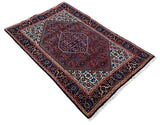 26863-Bidjar Hand-Knotted/Handmade Persian Rug/Carpet Traditional/ Authentic/ Size: 4'4"x 2'8"