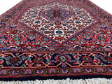 26864-Bidjar Hand-Knotted/Handmade Persian Rug/Carpet Traditional/ Authentic/ Size: 4'8"x 2'9"