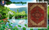 22361 - Heriz Hand-Knotted/Handmade Persian Rug/Carpet Traditional/Authentic/Size: 11'8" x 8'3"