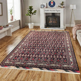 22583-Sarough Hand-Knotted/Handmade Persian Rug/Carpet Traditional Authentic/ Size: 9'6"x 6'7"