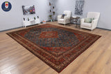 22587 - Meymeh Hand-Knotted/Handmade Persian Rug/Carpet Traditional/Authentic/Size: 14'7" x 11'1"