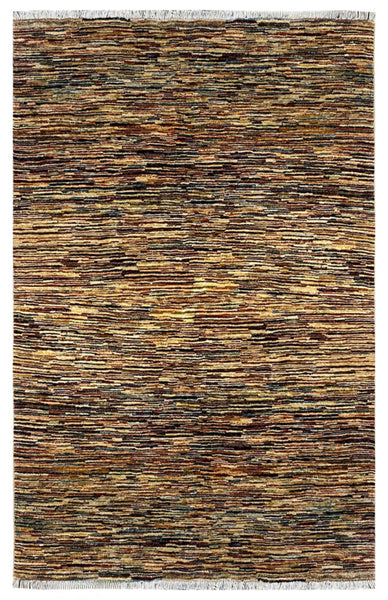 22602-Chobi Ziegler Hand-Knotted/Handmade Afghan Rug/Carpet Traditional Authentic 6'1"x 4'9"