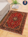 22952 - Kashan Handmade/Hand-Knotted Persian Rug/Traditional/Carpet Authentic/Size: 4'7" x 3'3"