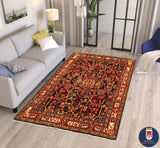 22956 - Hamadan Hand-Knotted/Handmade Persian Rug/Carpet Traditional Authentic/Size/: 8'0" x 5'1"