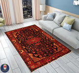 22957 - Hamadan Hand-Knotted/Handmade Persian Rug/Carpet Traditional Authentic/Size: 7'11" x 5'1"