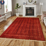 23089 -Royal Khal Mohammad / Hand-Knotted/ Handmade / Afghan Rug/ Traditional/ Carpet/ Nomadic Authentic/ Size: 11'5" x 8'2"