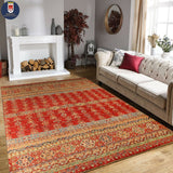 23095 - Chobi Ziegler Afghan Hand-knotted Contemporary/Modern Carpet/Rug/Size: 9'11" x 8'4"