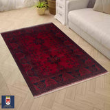 23711- Khal Mohammad Afghan Hand-Knotted Authentic/Traditional/Rug/Size: 5'0" x 3'4"