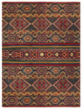 23778- Kazak Afghan Hand-knotted Contemporary/ Nomadic/Tribal Carpet/Rug/ Size: 6'11" x 5'1"