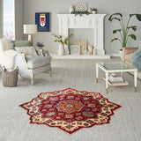 23815- Kazak Afghan Hand-knotted Contemporary/Nomadic/Tribal Carpet/Rug/ Size: 6'6" x 6'5"