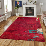 23819-Modern Gabbeh Hand-Knotted/Handmade Afghan Rug/Carpet Modern/Authentic Size: 11’6” x 8’6”