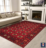 23912- Khal Mohammad Afghan Hand-Knotted Authentic/Traditional /Carpet/Rug/Size: 9'7" x 6'2"