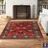 23920 - Chobi Ziegler Afghan Hand-Knotted Contemporary/Traditional/Size: 8'7" x 7'8"