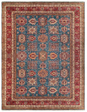 23936- Kazak Afghan Hand-knotted Contemporary/Nomadic/Tribal Carpet/Rug/ Size: 10'7" x 8'2"