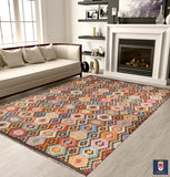 24015 - Kelim Hand-Woven/Flat-Weaved Afghan Kelim/Carpet Modren/Nomadic Authentic/Size: 11'1" x 8'7"