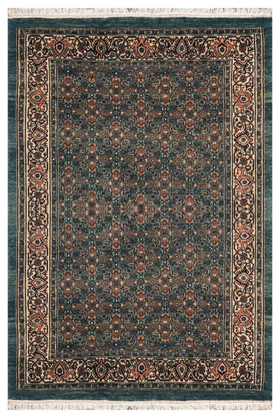 24102 - Bidjar Handmade/Hand-Knotted Persian Rug/Traditional/ Carpet Authentic/ Size: 5'7" x 3'9"