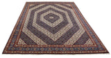 26865-Moud Handmade/Hand-Knotted Persian Rug/Traditional/Carpet Authentic/ Size: 13'1" x 9'3"