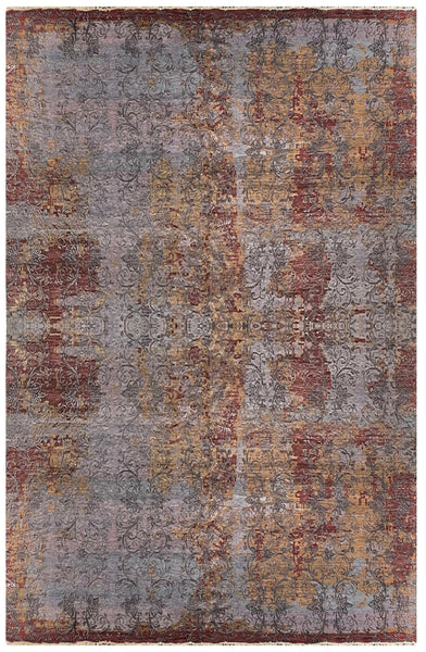 24854- Damask Hand-Knotted/Handmade Indian Rug/Carpet Modern Authentic / Size: 13'2" x 10'0"