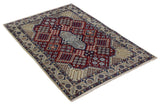 26866 - Nain Hand-knotted Persian Rug/Carpet Traditional Authentic/ Size: 4'2" x 2'8"