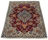 26867 - Nain Hand-knotted Persian Rug/Carpet Traditional Authentic/ Size: 4'5" x 2'8"