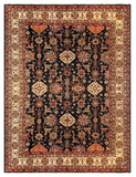 25397-Kazak Hand-Knotted/Handmade Afghan Rug/Carpet Tribal/Nomadic Authentic/ Size: 13’5” x 10’0”