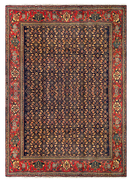 25575-Sarough Hand-Knotted/Handmade Persian Rug/Carpet Traditional/Authentic/ Size: 9'4" x 6'6"