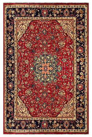 25576-Sarough Hand-Knotted/Handmade Persian Rug/Carpet Traditional/Authentic/ Size: 10'10" x 7'1"