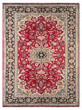 25578- Isfahan Persian Hand-Knotted Authentic/Traditional Carpet/Rug/ Size: 9'10'' x 7'1''