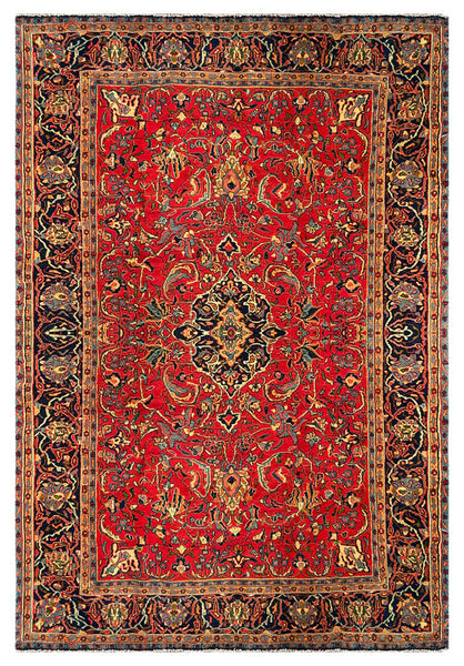 25625-Sarough Hand-Knotted/Handmade Persian Rug/Carpet Traditional/Authentic/ Size: 9'1" x 6'5"