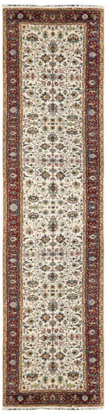 25711- Royal Heriz Hand-Knotted/Handmade Indian Rug/Carpet Traditional/Authentic/Size 11'10" x 2'10"