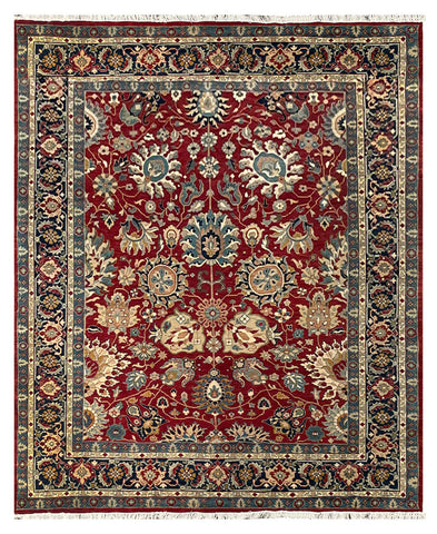 25719- Royal Heriz Hand-Knotted/Handmade Indian Rug/Carpet Traditional/Authentic/Size 9'11" x 7'10"