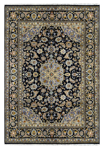 25739-Kashan Hand-Knotted/Handmade Persian Rug/Carpet Traditional/Authentic/Size: 6'10" x 4'8"