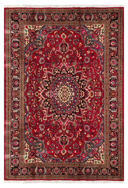 25754-Mashad Hand-Knotted/Handmade Persian Rug/Carpet Traditional Authentic/ Size: 10'0" x 6'11"