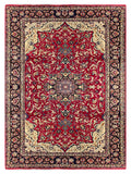 25782- Isfahan Persian Hand-Knotted Authentic/Traditional Carpet/wool pile/cotton base/Rug / Size: 11'1" x 8'0"