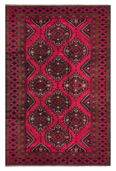 25825-Balutch Hand-Knotted/Handmade Persian Rug/Carpet Tribal/Nomadic Authentic/ Size: 10'2" x 6'5"