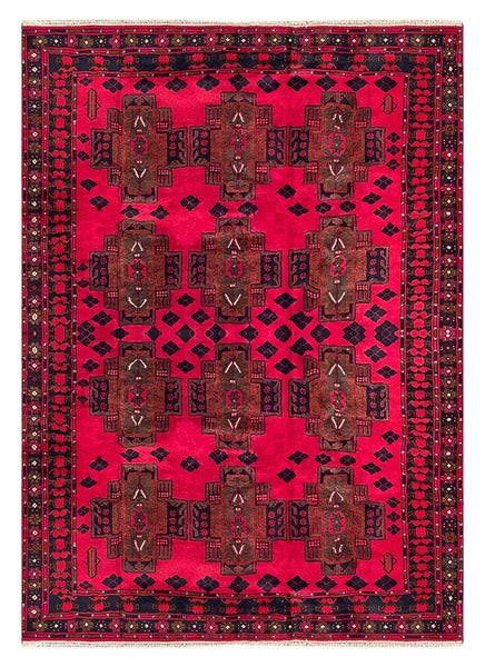 25827-Balutch Hand-Knotted/Handmade Persian Rug/Carpet Tribal/Nomadic Authentic/ Size: 9'7" x 6'9"