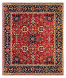 25840- Royal Chobi Ziegler Hand-Knotted/Handmade Afghan Rug/Carpet Traditional/Authentic/Size: 9'9" x 8'1"