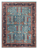 26114-Royal Chobi Ziegler Hand-knotted/Handmade Afghan Rug/Carpet Traditional Authentic/ Size: 11'8" x 8'9"