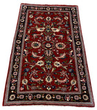 26744-Sarough Hand-Knotted/Handmade Persian Rug/Carpet Traditional Authentic/ Size: 3'5"x 2'2"