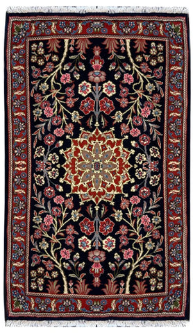 26752-Sarough Hand-Knotted/Handmade Persian Rug/Carpet Traditional Authentic/ Size: 3'7"x 2'4"