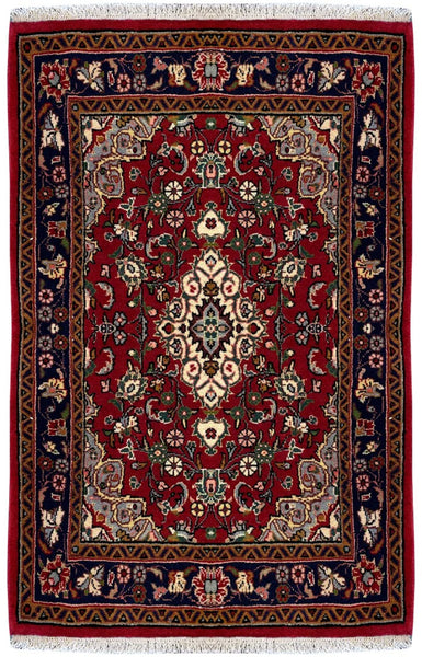 26754-Sarough Hand-Knotted/Handmade Persian Rug/Carpet Traditional Authentic/ Size: 3'7"x 2'7"