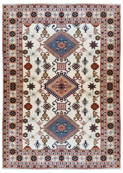 26758-Hamadan Hand-Knotted/Handmade Persian Rug/Carpet Tribal/Nomadic Authentic/ Size: 6'4" x 4'7"