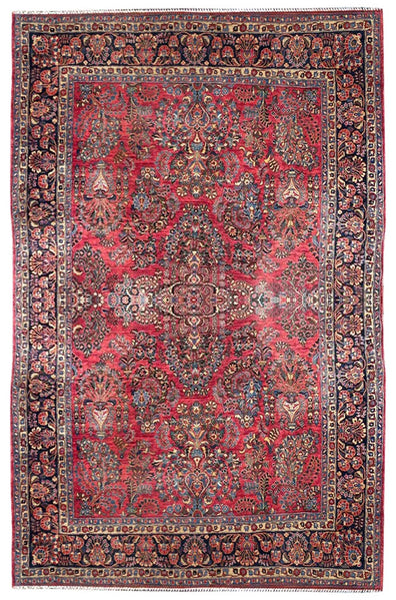 26830-Antique Sarough( 1925-1930) Hand-Knotted/Handmade Persian Rug/Carpet Traditional/Authentic/ Size: 11'6" x 8'8"